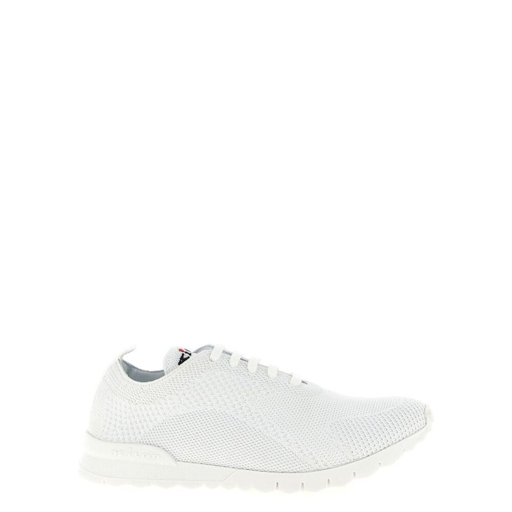 Kiton White Cotton Athletic Men's Sneakers